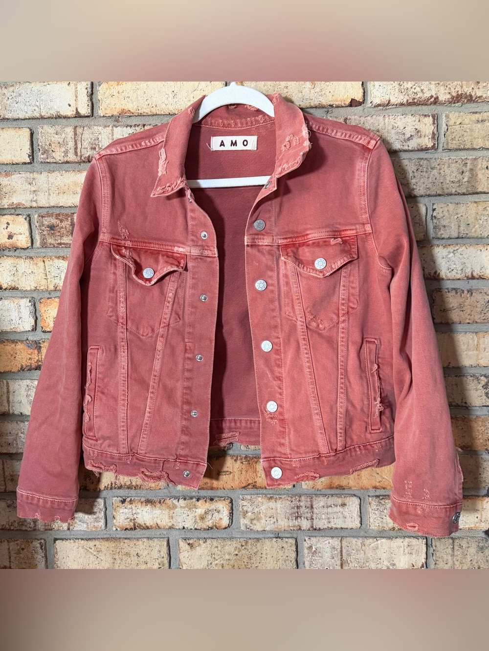 AMO denim jean jacket Pop Canyon Rose S
